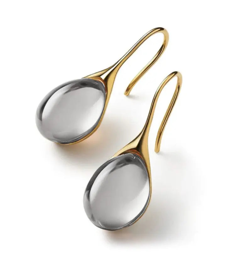 Aurielle – Stylish Crystal Drop Earrings in Gold & Silver
