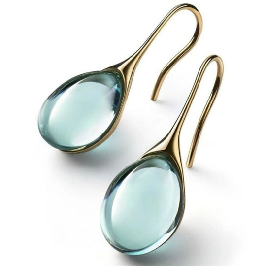 Aurielle – Stylish Crystal Drop Earrings in Gold & Silver