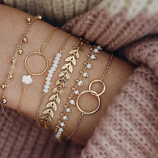 Soleil – Refined Boho Gold Bracelet Set