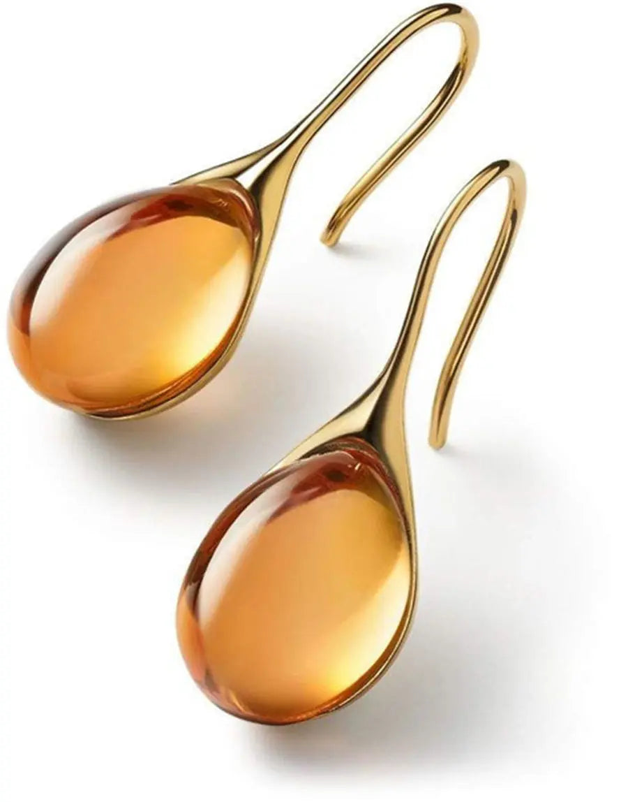 Aurielle – Stylish Crystal Drop Earrings in Gold & Silver