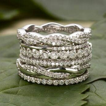 Araminta – Refined Vintage Layered Zirconia Ring