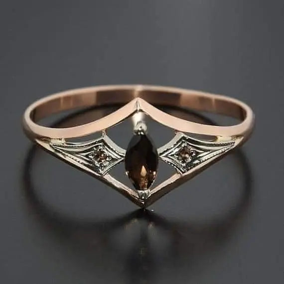 Amaryllis – Hollow Vintage Rose Gold Ring