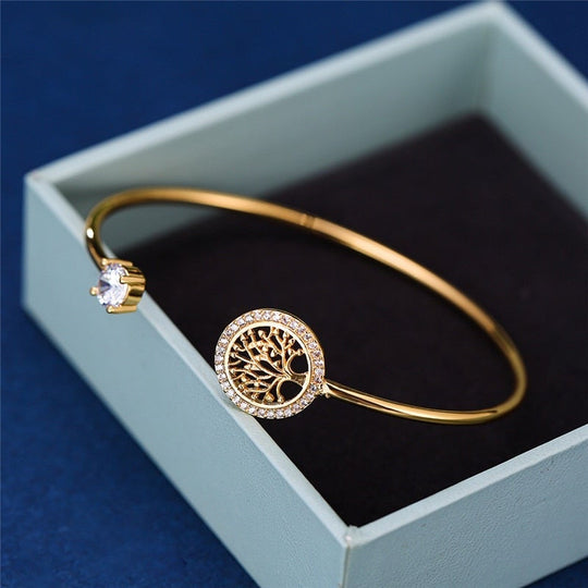 Thalia – Refined Tree of Life Adjustable Bracelet